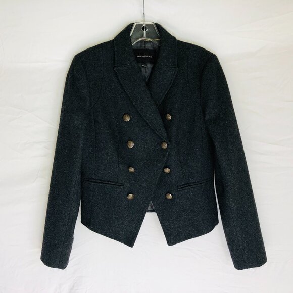 NEW  Banana Republic Women’s Size 4 Wool Blend Gray Blazer Jacket NWOT - Picture 1 of 4